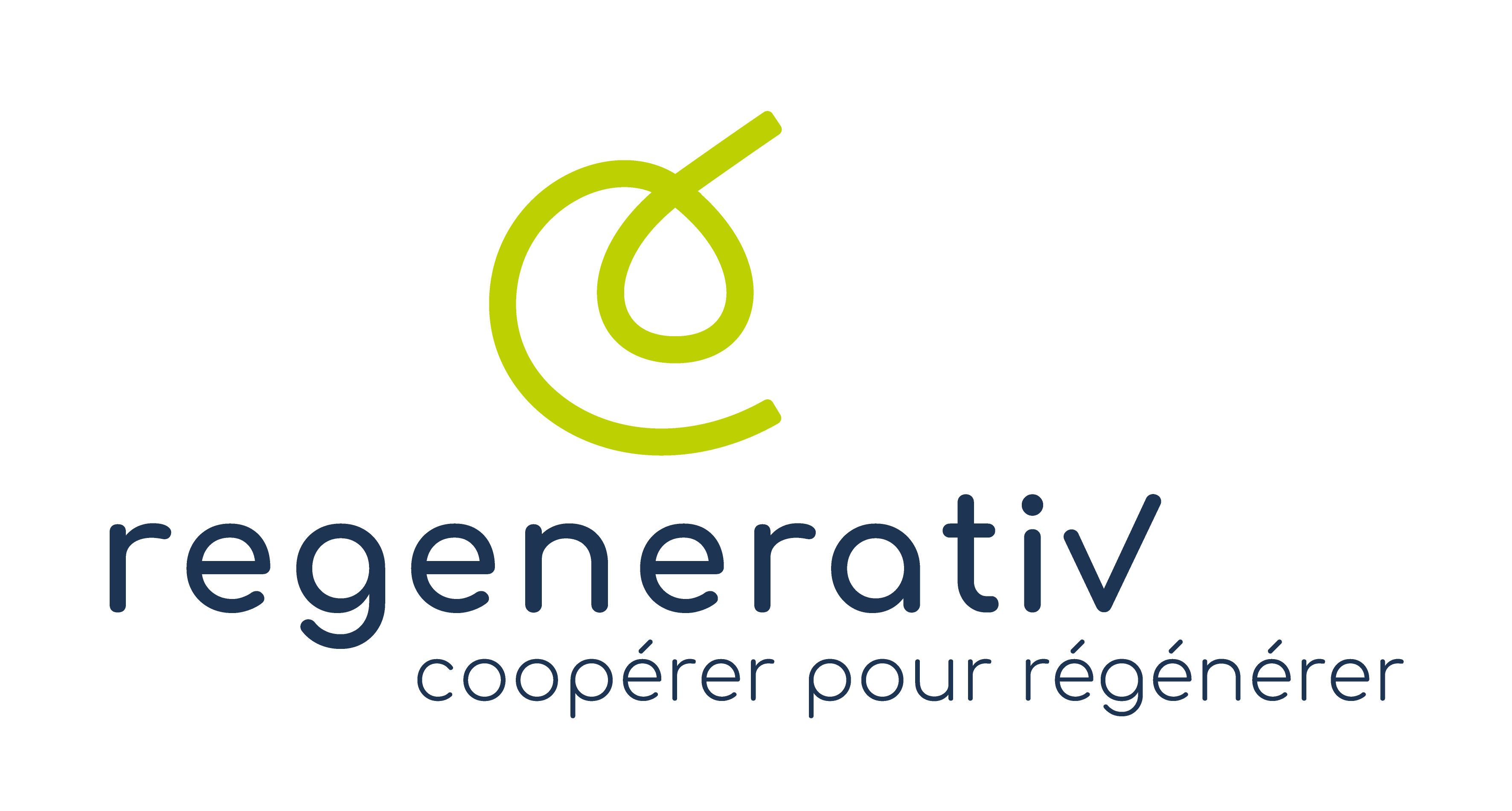 Regenerativ cooperer regenerer developpement durable rse transition ecologie carbone logo sens vertical high